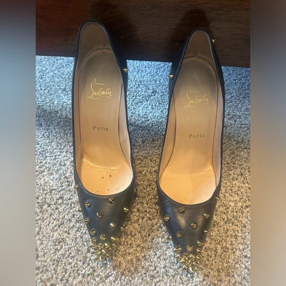 Gold Degraspike Christian Louboutin Spike heels - Picture 11 of 16